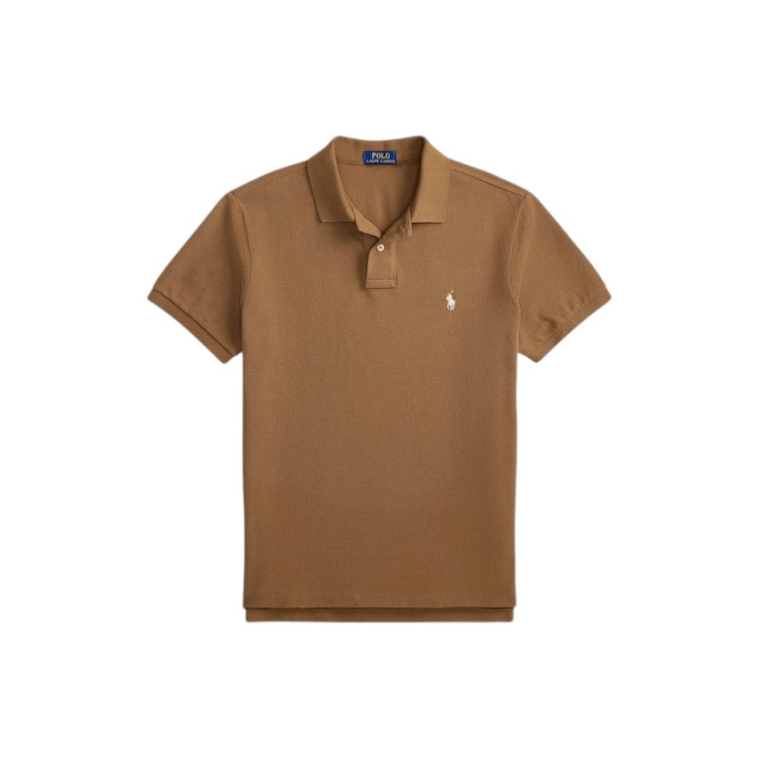 Polo Ralph Lauren Men polo shirt heren bruin Custom slim fit 710680784521