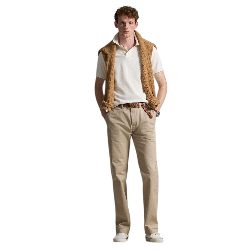 Polo Ralph Lauren Men polo shirt heren cream Custom slim fit 710680784519