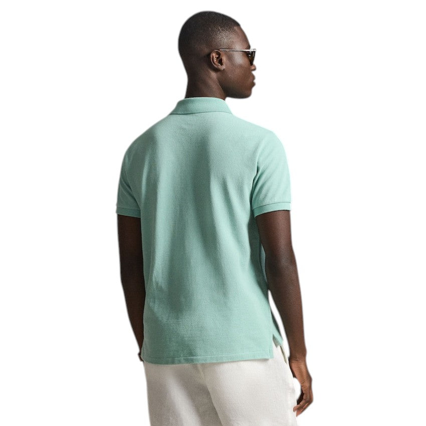 Polo Ralph Lauren Men polo shirt heren licht groen Slim fit 710536856503