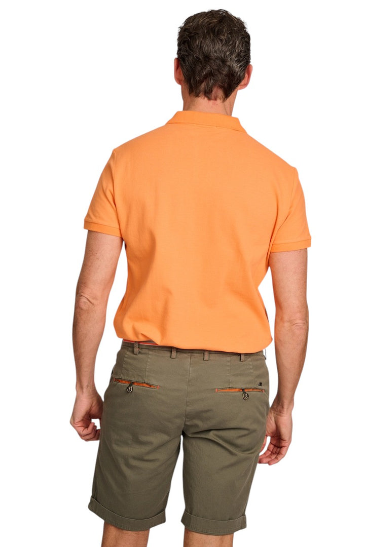 Polo Ralph Lauren Men polo shirt short sleeves men's orange custom slimfit