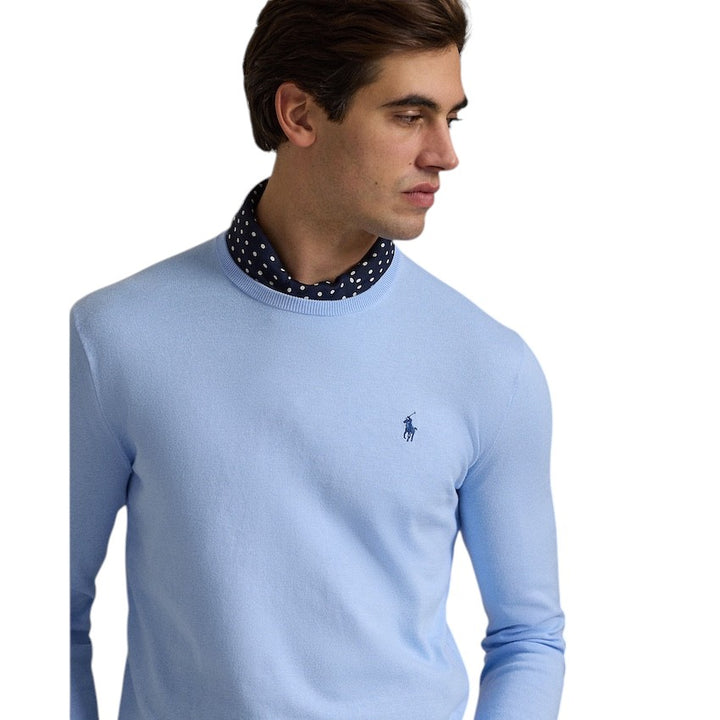Polo Ralph Lauren Men pull trui ronde hals heren licht blauw Slim fit 710890558507