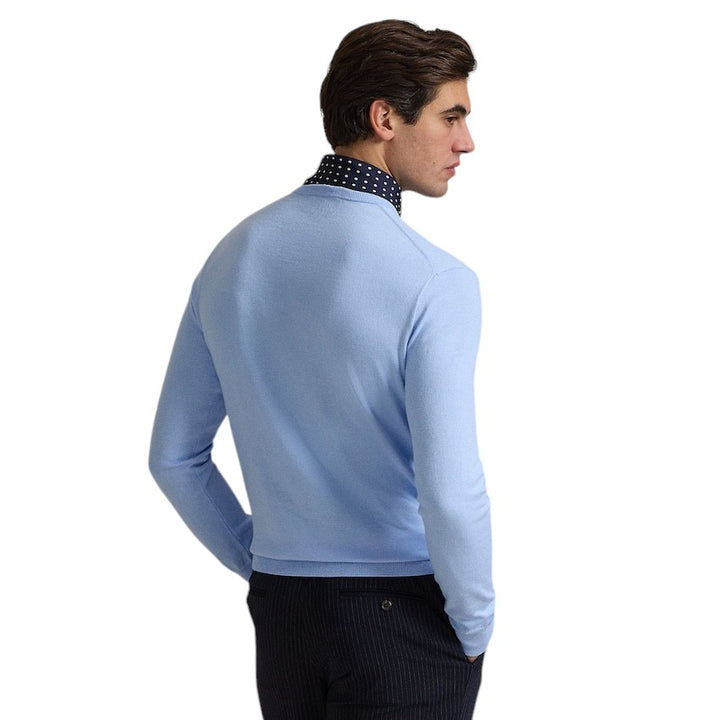 Polo Ralph Lauren Men pull trui ronde hals heren licht blauw Slim fit 710890558507