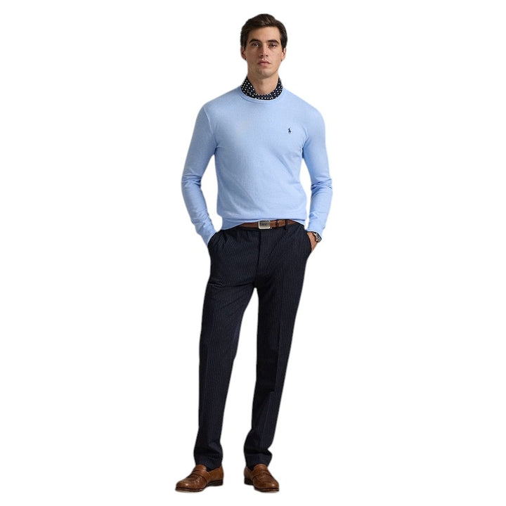 Polo Ralph Lauren Men pull trui ronde hals heren licht blauw Slim fit 710890558507