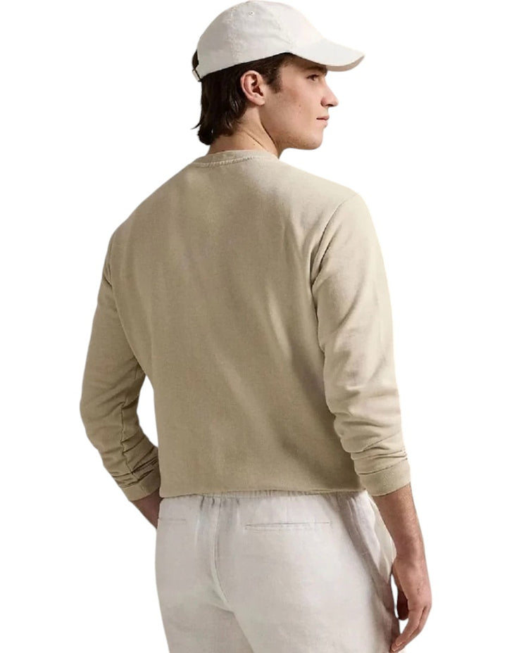Polo Ralph Lauren Men sweater heren zand custom fit 710916689025