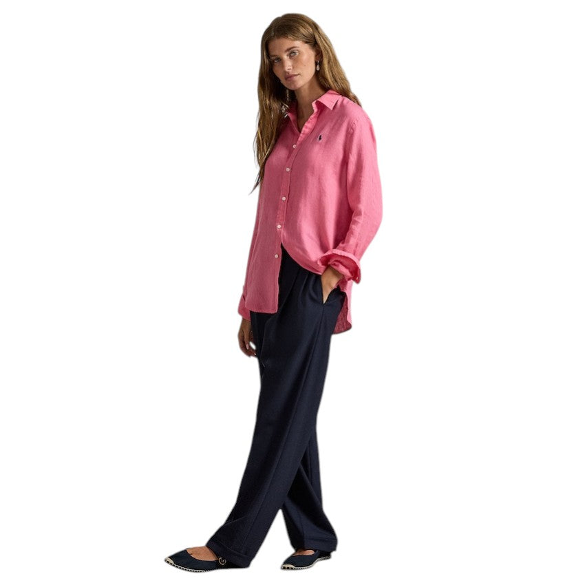 Polo Ralph Lauren Women blouse lange mouwen dames roze classic fit 211970730504