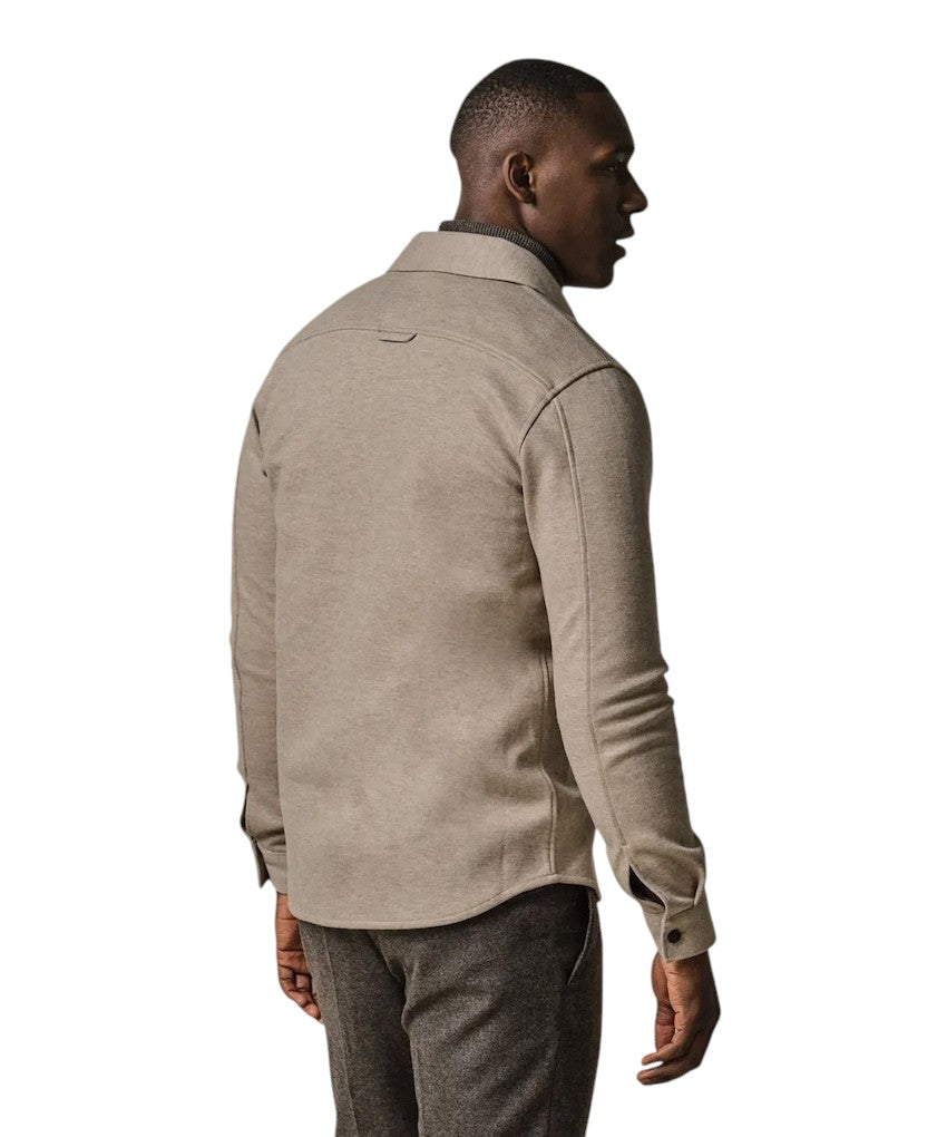 Profuomo hemd lange mouwen heren beige PPWF30002B F