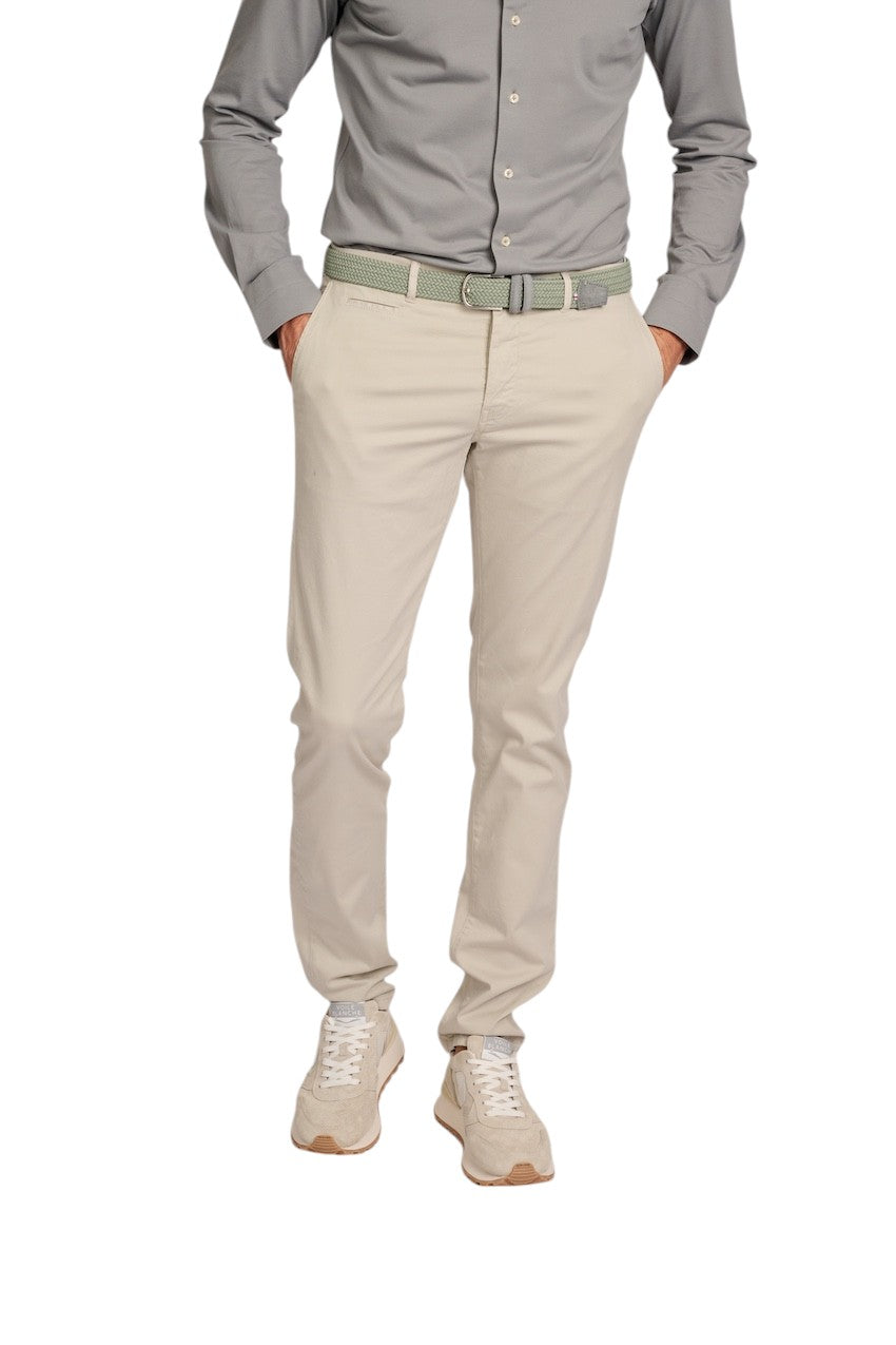 Atelier Noterman sportieve broek heren licht beige
