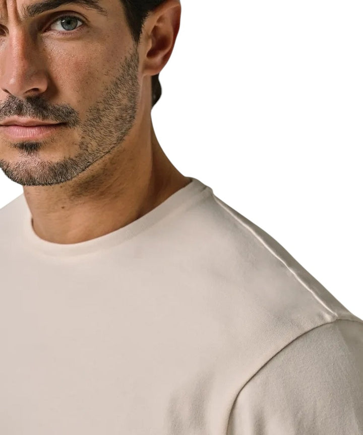 Profuomo t-shirt korte mouwen heren ecru PPWT10003B