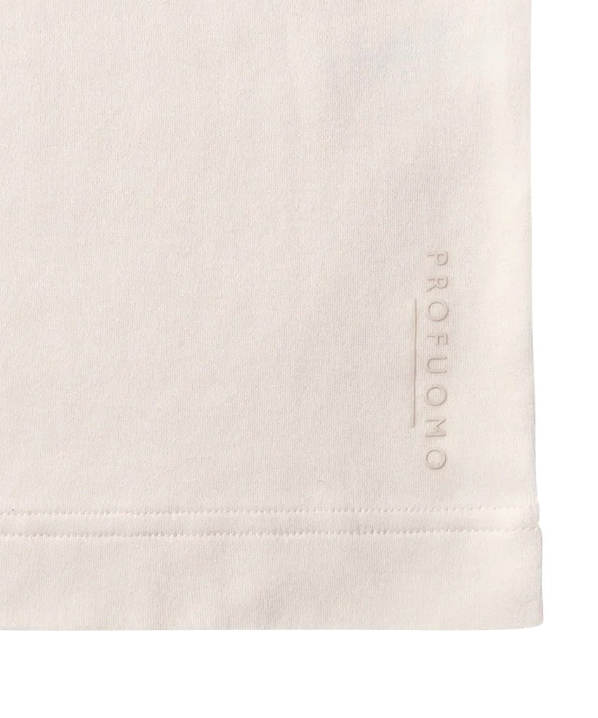 Profuomo t-shirt korte mouwen heren ecru PPWT10003B