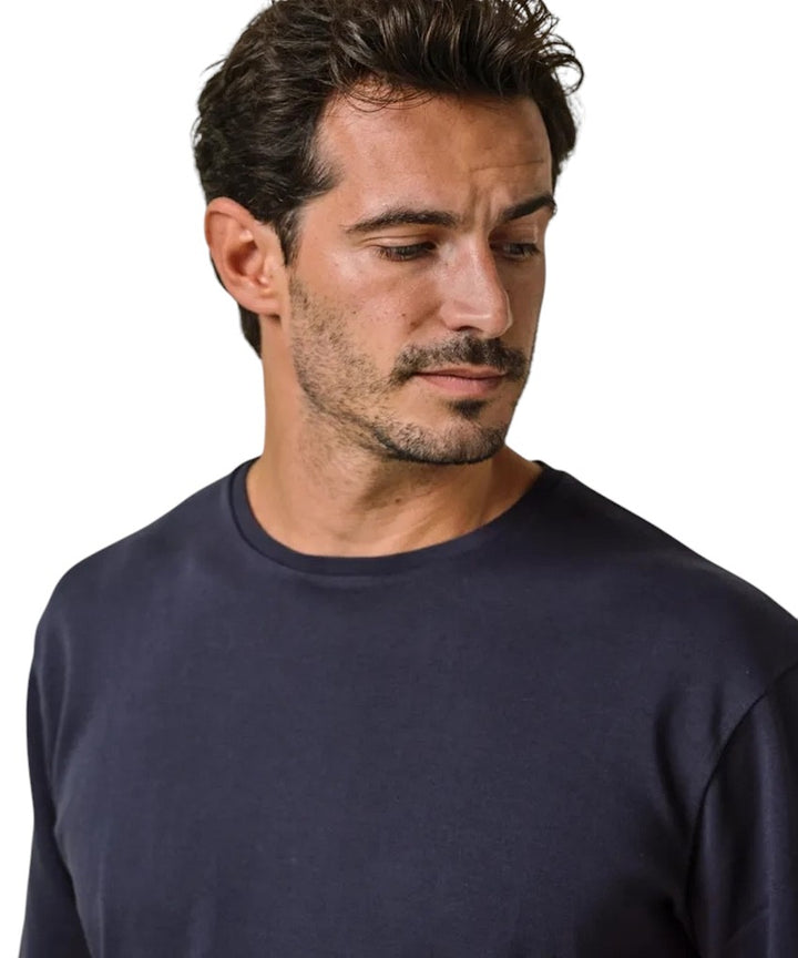 Profuomo t-shirt korte mouwen heren marine PPWT10003A.