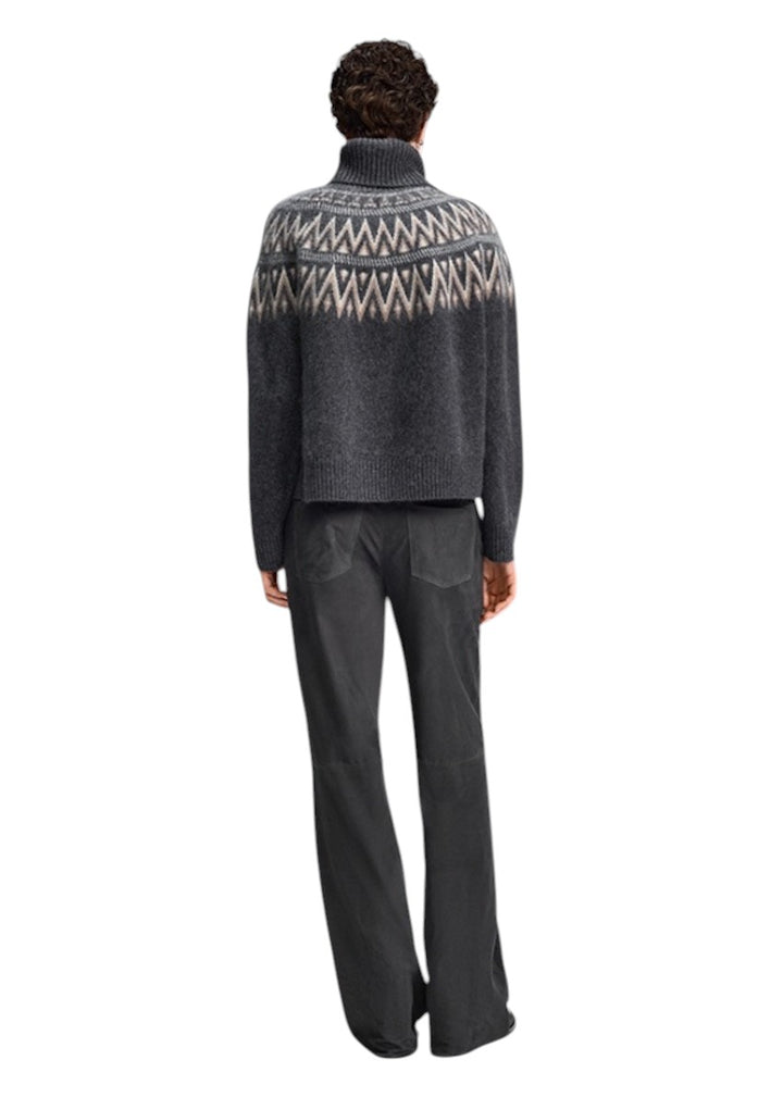 Riani pull trui rolkraag dames anthraciet 687710-8427 960