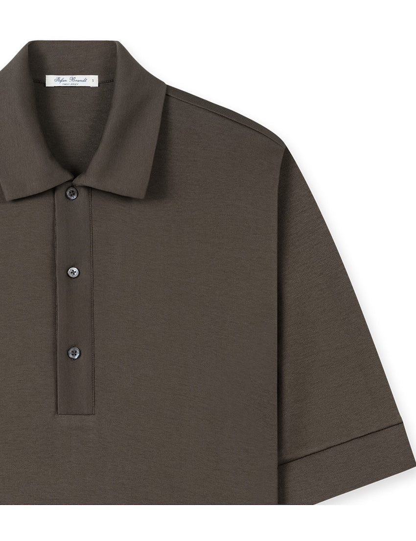 Stefan Brandt polo shirt korte mouwen heren bruin Lim 3B LIM 3B 11.800 FR30