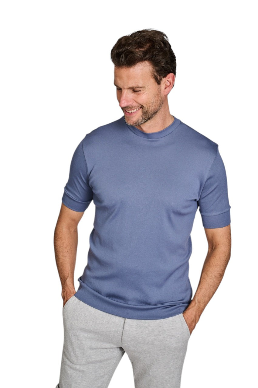 Stefan Brandt t-shirt korte mouwen heren indigo Elbi B 07 700 FR30