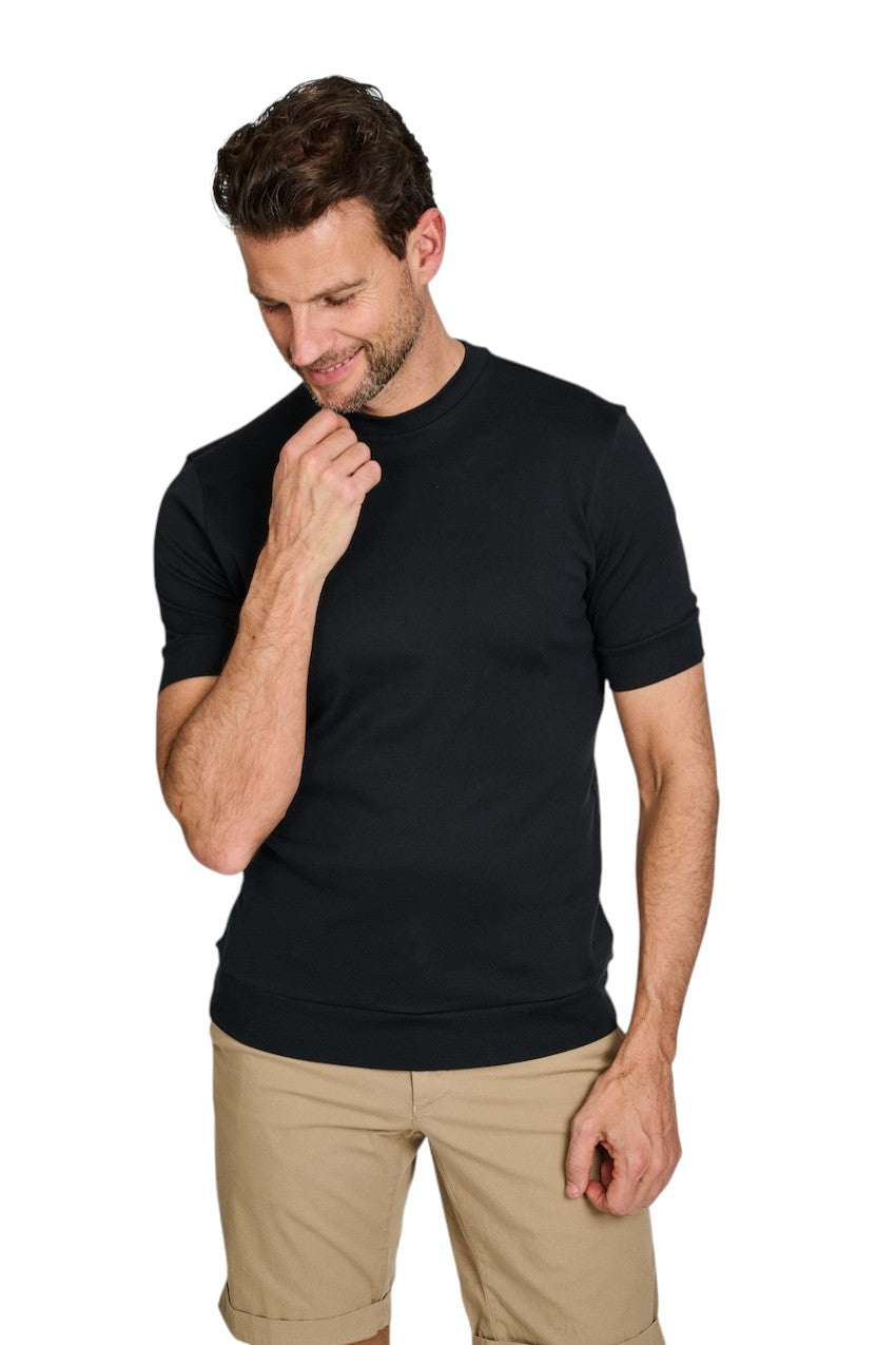 Stefan Brandt t-shirt korte mouwen heren marine Eli B ELI B 07.950 FR30