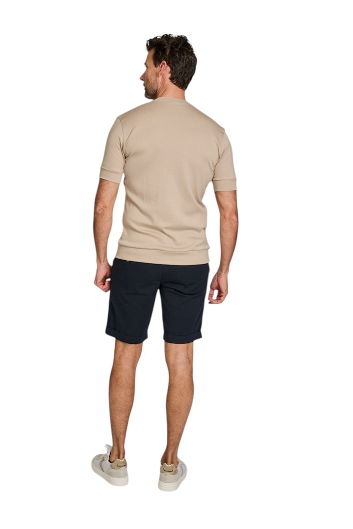 Stefan Brandt t-shirt korte mouwen heren taupe Eli B ELI B 01.400 FR30