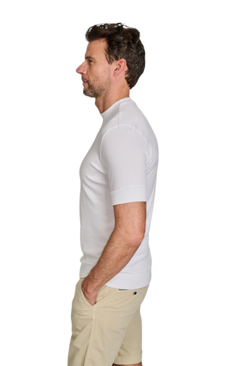 Stefan Brandt t-shirt korte mouwen heren wit Elbi B ELI B 00.001 FR30