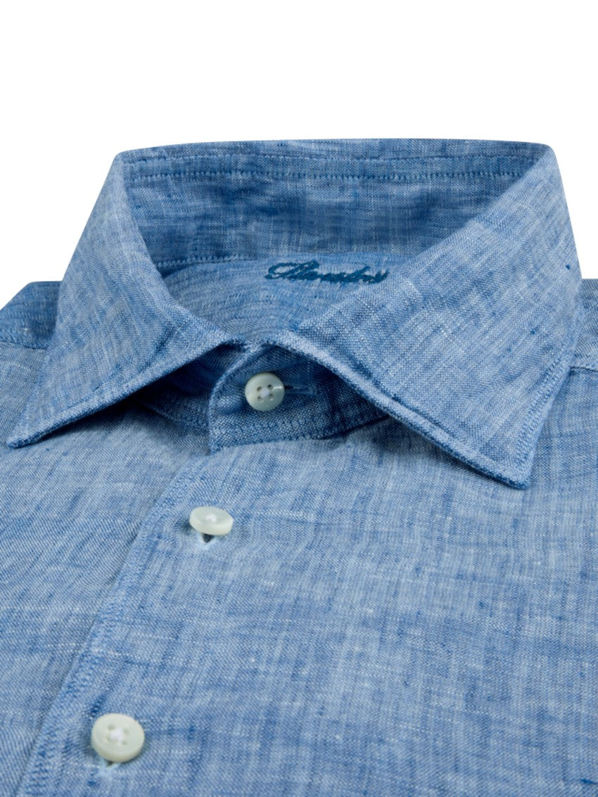 Stenstroms Men hemd lange mouwen heren blauw Slimline 7747217970 150