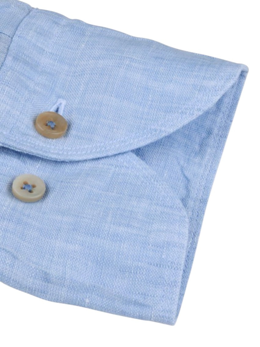 Stenstroms Men hemd lange mouwen heren licht blauw linnen regular 6747219170 100