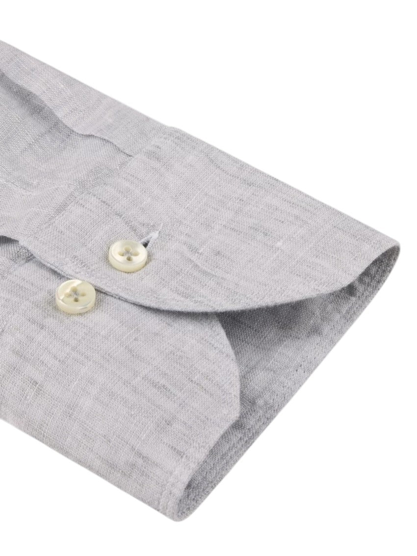 Stenstroms Men hemd lange mouwen heren licht grijs linnen slimline 7747219170 300