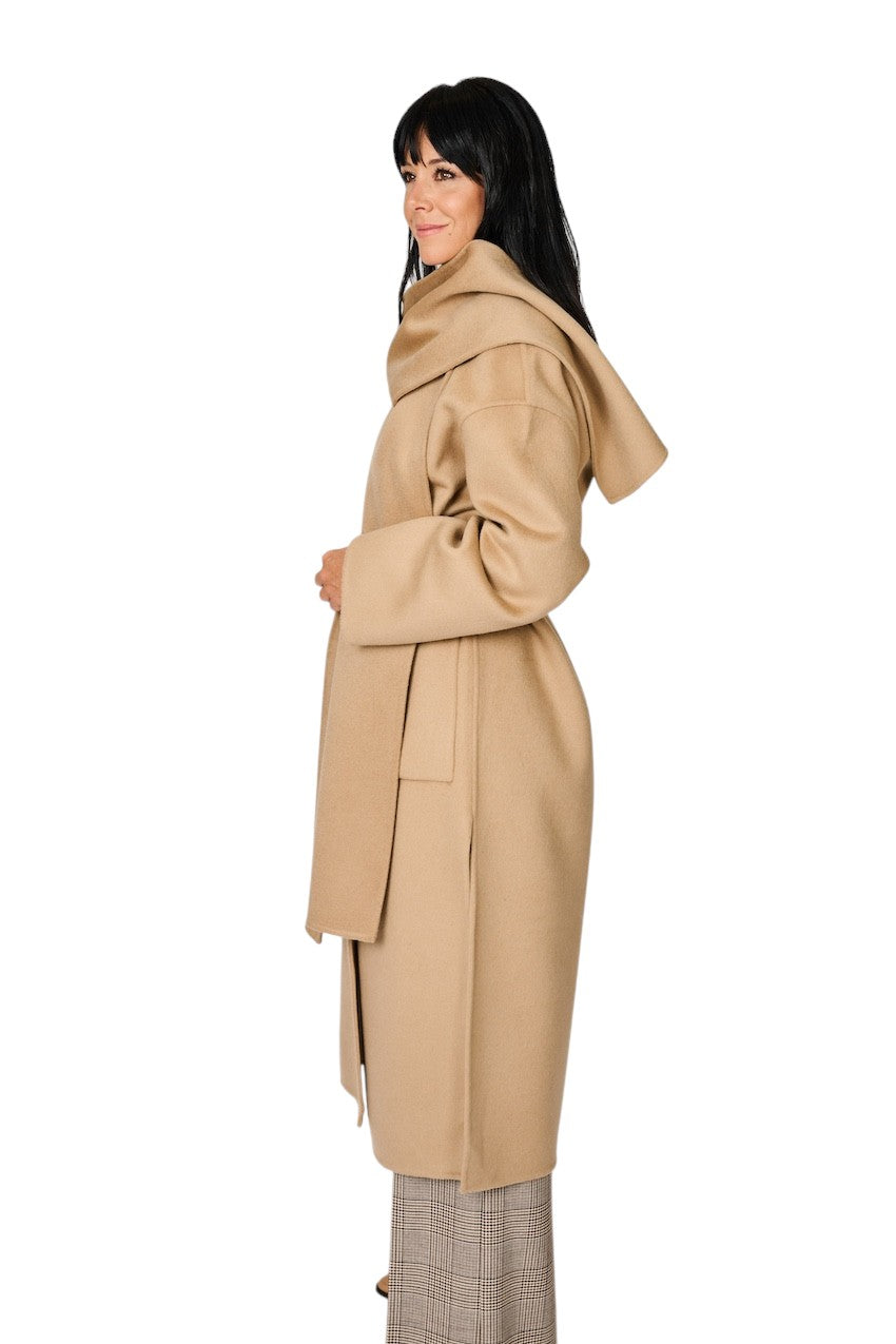 The Dynamis  Studio mantel jas dames camel DS22F26