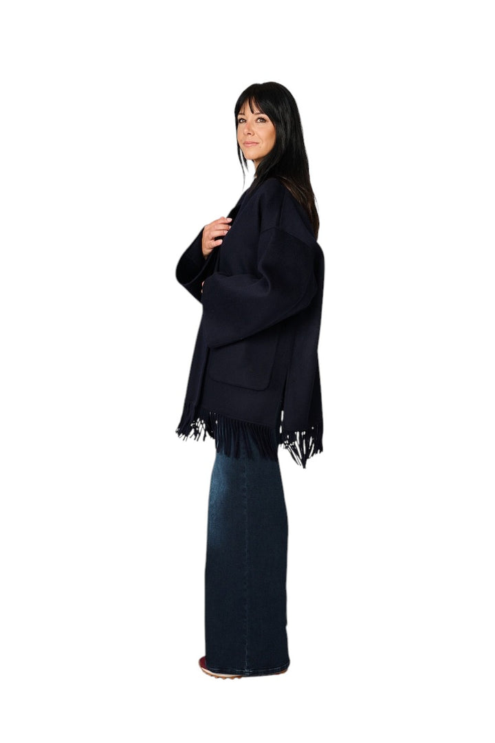 The Dynamis  Studio mantel jas dames donker blauw DS58F26