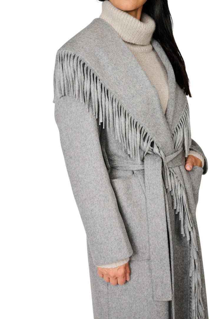 The Dynamis  Studio mantel jas dames licht grijs DS99F26