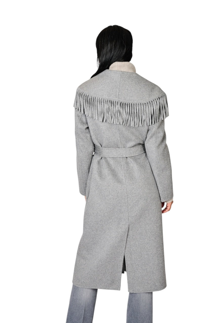 The Dynamis  Studio mantel jas dames licht grijs DS99F26