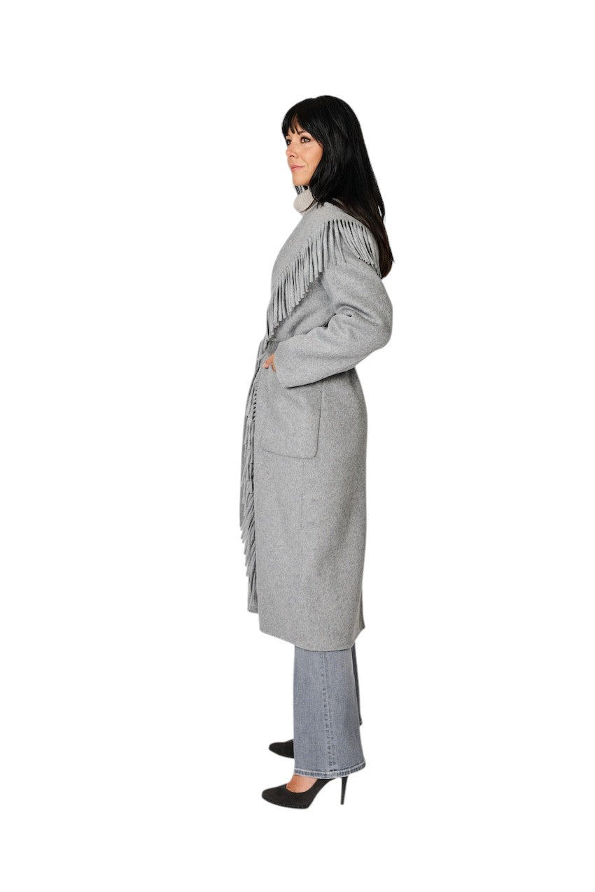The Dynamis  Studio mantel jas dames licht grijs DS99F26