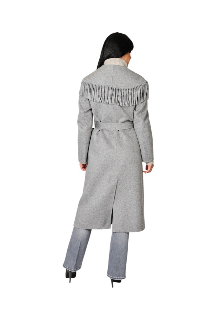 The Dynamis  Studio mantel jas dames licht grijs DS99F26
