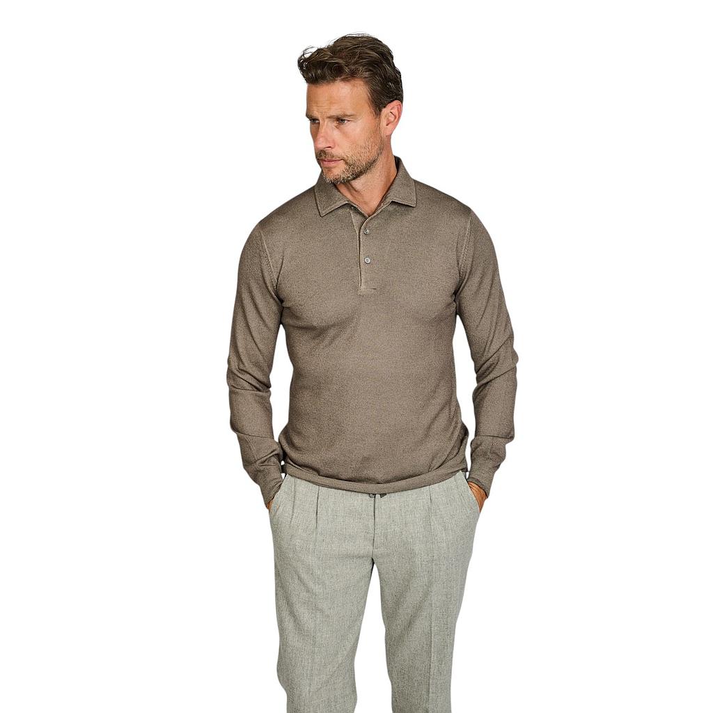 gran-sasso-men-polo-shirt-lange-mouwen-heren-bruin-1