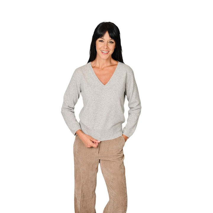 anneclaire-Pullover-V-Ausschnitt-Damen-grau-d1839-857-621