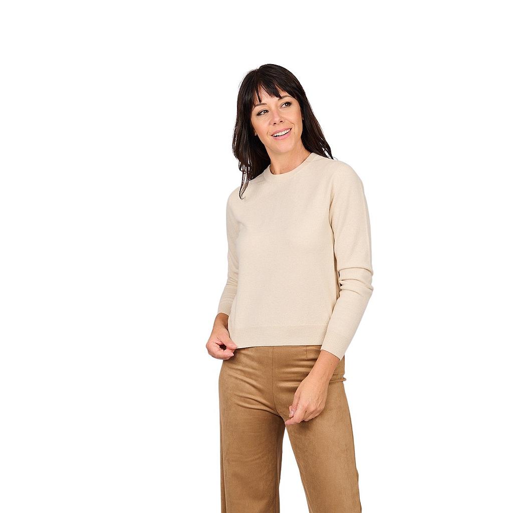 peserico-pull-trui-ronde-hals-dames-beige